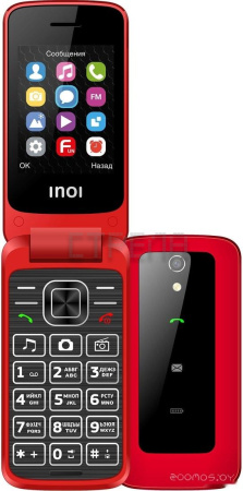 Кнопочный телефон Inoi 245R (красный)