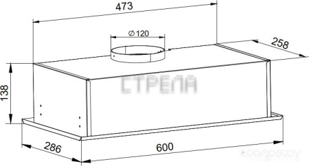 Кухонная вытяжка Grand Fleet 60 Черный