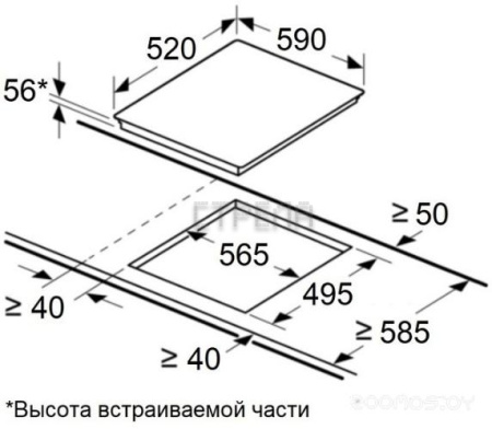 Варочная панель Maunfeld CVI594BG