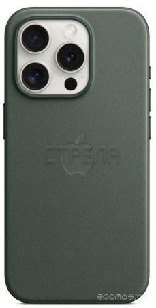 Чехол для телефона Apple MagSafe FineWoven Case для iPhone 15 Pro (зеленый)