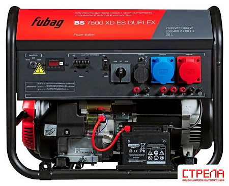 Бензиновый генератор Fubag BS 7500 XD ES DUPLEX