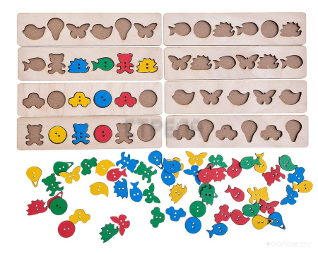 Развивающая игра Smile Decor Волшебный комодик. Пуговки / А024