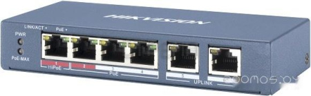 Неуправляемый коммутатор Hikvision DS-3E0106P-E/M