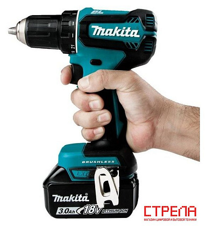 Дрель-шуруповерт Makita DDF485RFJ (с 2-мя АКБ, кейс)