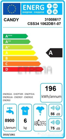 Стиральная машина Candy CSS34 1062DB1-07