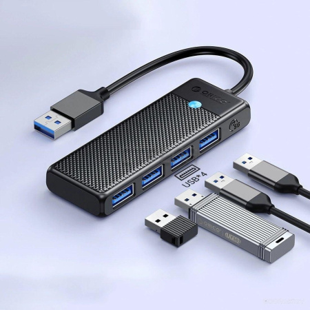 USB-хаб ORICO PAPW4A-U3-015-BK-EP
