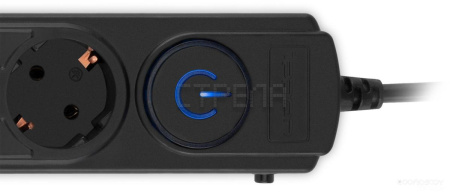 Сетевой фильтр IPPON BK-6-EU-5-10-B (5м, 6 розеток, черный)