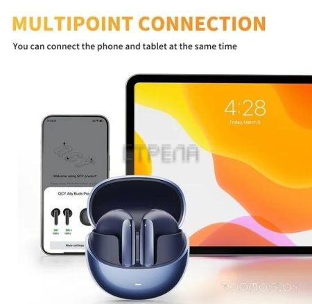 Наушники QCY AilyBuds Pro (темно-синий)