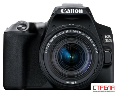 Зеркальный фотоаппарат Canon EOS 250D Kit 18-55 IS STM (черный)