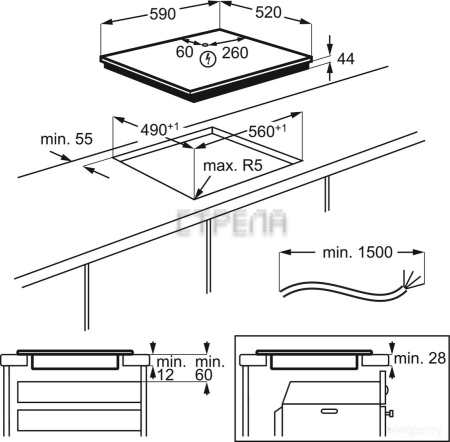 Варочная панель Electrolux EIV654