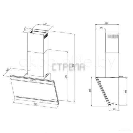 Кухонная вытяжка AKPO Kastos Premium 60 WK-9 (черный)