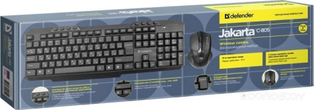 Клавиатура + мышь Defender Jakarta C-805