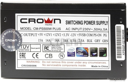 Блок питания CrownMicro CM-PS500W Plus