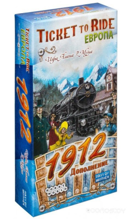 Настольная игра Hobby World Ticket to Ride. Европа: 1912 (дополнение) 1626