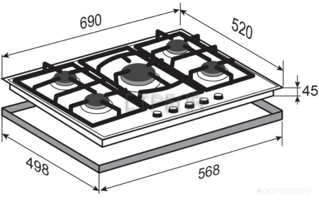 Варочная панель Zigmund & Shtain M 26.7 B