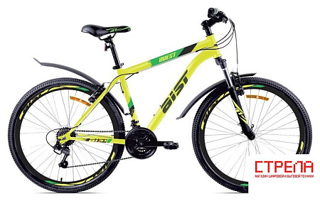 Велосипед AIST Quest 26 р.20 2025 (желтый)