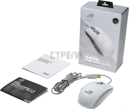 Игровая мышь Asus ROG Strix Impact II Moonlight White