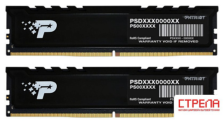 Оперативная память Patriot Signature Premium Line 2x8ГБ DDR5 4800 МГц PSP516G4800KH1