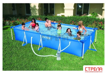 Каркасный бассейн Intex Rectangular Frame Pool 28274 (450x220x84)