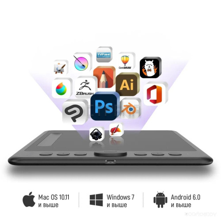 Графический планшет Parblo Intangbo S (черный)