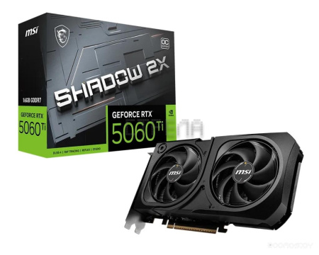 Видеокарта MSI GeForce RTX 5060 Ti 16G SHADOW 2X OC PLUS (G506T-16S2CP)