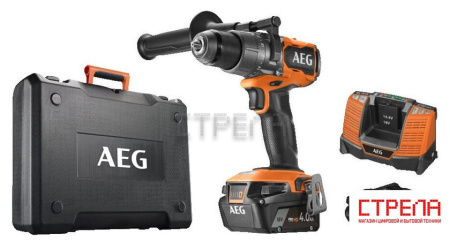 Ударная дрель-шуруповерт AEG Powertools BSB 18C3BL-X02C 4935478937 (с 2-мя АКБ 2 Ач + 4 Ач, кейс)