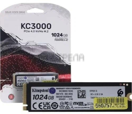 SSD Kingston KC3000 1TB SKC3000S/1024G