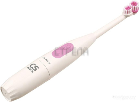 Электрическая зубная щетка CS Medica CS-466-W (белый/розовый)