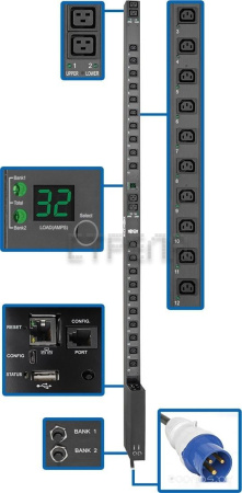 Блок распределения питания TRIPP LITE PDUMV32HVNETLX