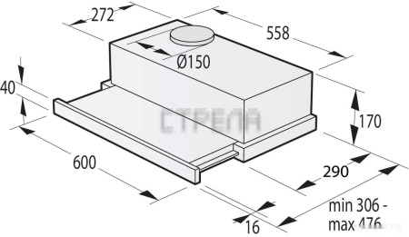 Кухонная вытяжка Gorenje TH64E3SGB