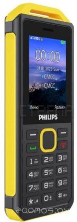 Кнопочный телефон Philips Xenium E2317 (желто-черный)