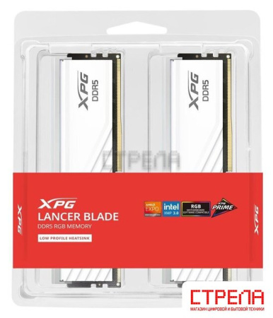 Оперативная память ADATA XPG Lancer Blade RGB 2x32ГБ DDR5 6000 МГц AX5U6000C3032G-DTLABRWH