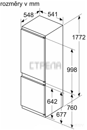 Холодильник Bosch Serie 2 KIN86NSE0
