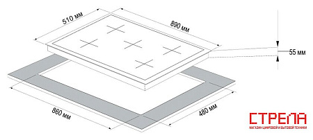 Варочная панель Korting HG 997 CTX