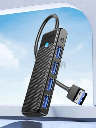 USB-хаб ORICO PAPW4A-U3-015-BK-EP