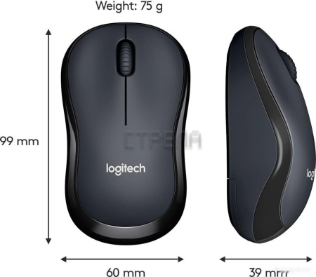 Мышь Logitech B220 Silent (черный)