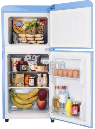 Холодильник с верхней морозильной камерой HARPER HRF-T120M (голубой)