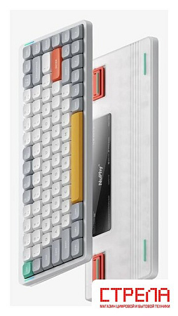 Клавиатура NuPhy Air75 V2 Ionic White (NuPhy Low Profile Wisteria)