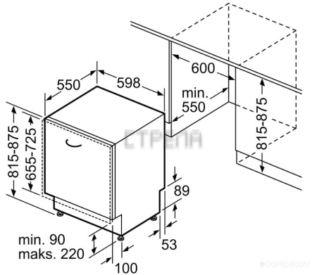 Встраиваемая посудомоечная машина Bosch Serie 4 SMV4HVX03E