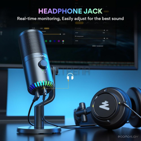 Проводной микрофон Maono DM30 (черный)