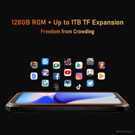 Смартфон Blackview BV6200 Pro 6GB/128GB (черный)