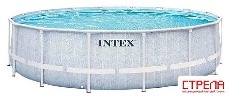 Каркасный бассейн Intex Prism Frame Chevron 26746 (488х122)