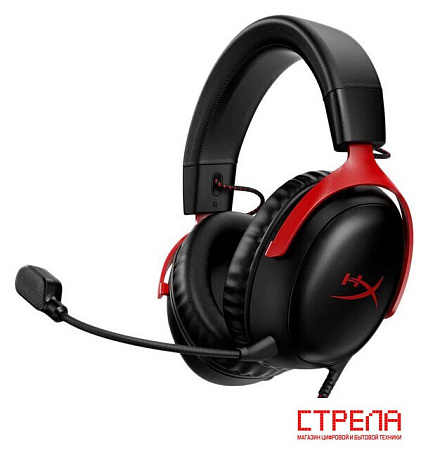 Наушники HyperX Cloud III (черный/красный)