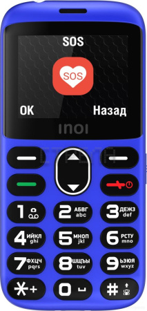 Кнопочный телефон Inoi 118B (синий)