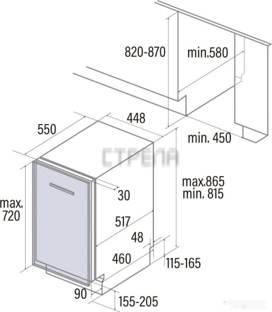 Встраиваемая посудомоечная машина Schtoff SVA 45107 IMAFL