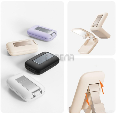 Подставка Baseus Seashell Series Phone Stand (с зеркалом, сиреневый)