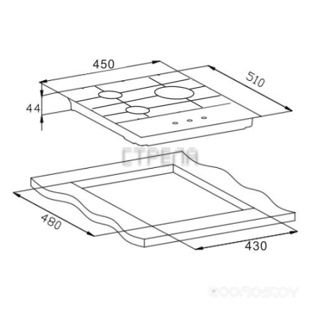 Газовая варочная панель Weissgauff HGG 451 WGH