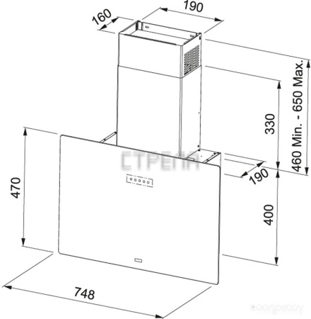 Кухонная вытяжка Franke Maris Free 80 330.0542.181