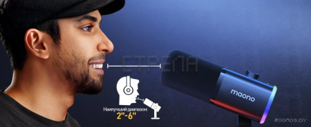 Проводной микрофон Maono PD100X (черный)