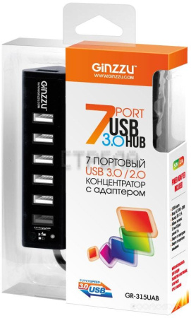 USB-хаб Ginzzu GR-315UAB